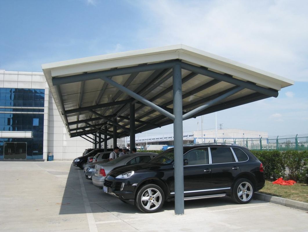 PVDF Tensile Membrane Fabric Outdoor School Carport Shade Canopy For Parking Lot