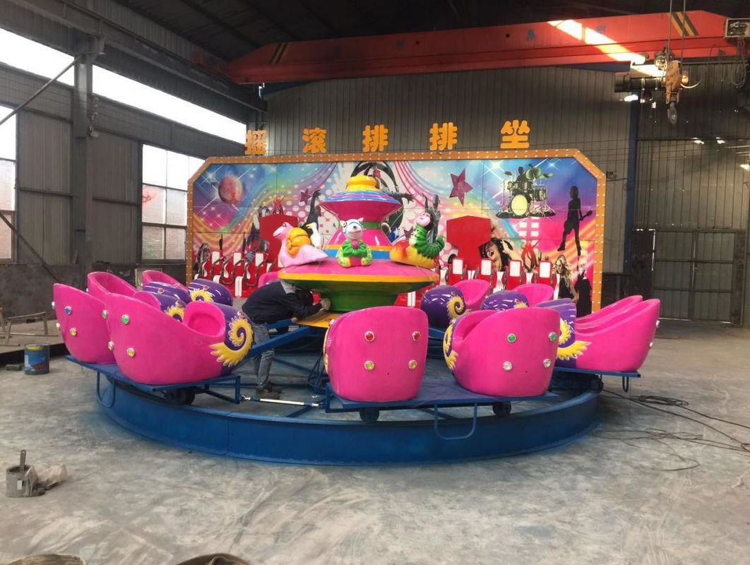 Dzieci 120kg Rotacyjny Krzesło Kołyskowe 1,9m/s Mały sprzęt rozrywkowy Mini Crazy Wave Row Siadaj